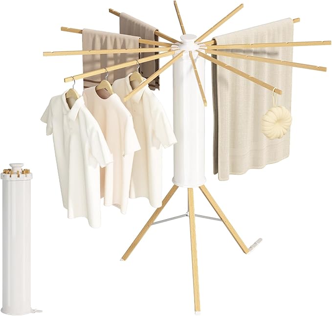Support de Séchage de Linge en Forme de Poulpe – 12 Tiges